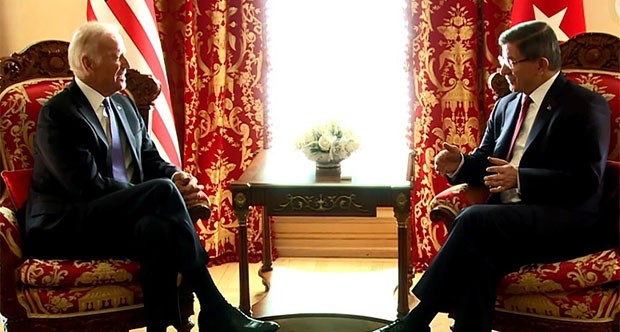 Biden ve Davutoğlu Buluştu