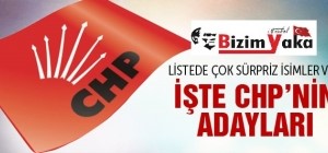 İşte CHP'nin belediye başkan adayları