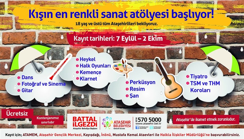 Kışın en renkli sanat atölyesi başlıyor