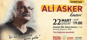 Ataşehir'de Ali Asker Konser Verecek