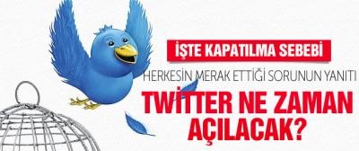 Twitter ne zaman açılacak BTK açıkladı