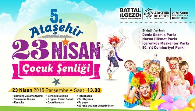 23 Nisan Parklarda Kutlanacak