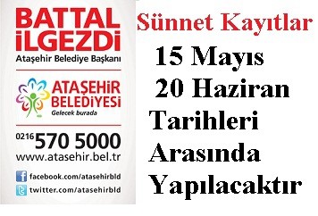 Ataşehir'de sünnet kayıtları başlıyor