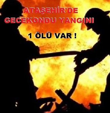 Ataşehir'de Gecekondu Yangını !