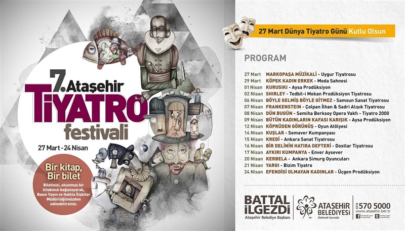 7. Ataşehir Tiyatro Festivali Başlıyor