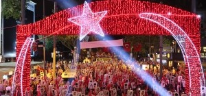Yüzbinler CUMHURİYET ve BARIŞ İçin Yürüdü