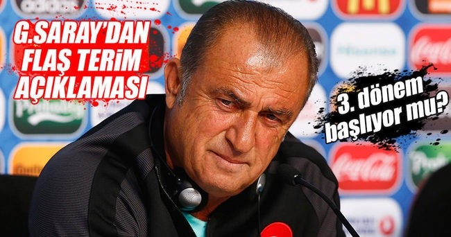 Galatasaray'dan Fatih Terim açıklaması!
