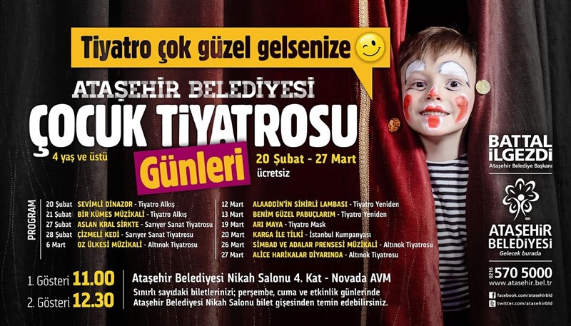 Ataşehir'de Çocuk Tiyatroları Devam Ediyor