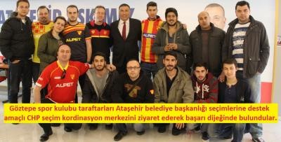 Ataşehir'e İçmir Göztepeden destek ziyareti.