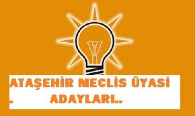 AK PARTİ ATAŞEHİR BELEDİYE MECLİS ÜYESİ ADAYLARI BELLİ OLDU