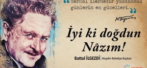 Nazım'ın Doğumgünü Ataşehir'de Kutlanacak