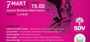 Kadınlar 8 Mart'ı Ataşehir'de kutluyor