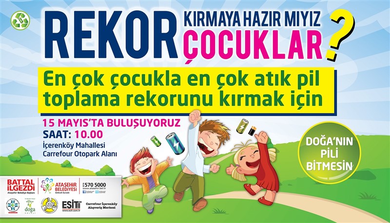 Ataşehirli çocuklar bir rekora imza atacaklar