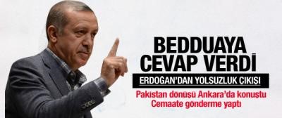 Erdoğan'dan bedduaya lanet!