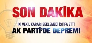 AK Parti'de beklenen istifalar başladı