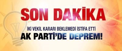 AK Parti'de beklenen istifalar başladı