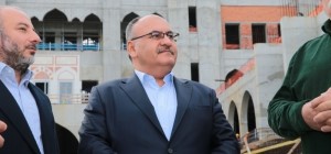 Başkan Can Çamlıca Camii İnşaatını Ziyaret Etti