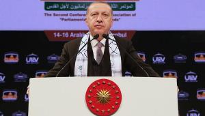 ERDOĞAN PARLEMANTOLARARASI  KUDÜS PLATFORMU KONFERANSI'DA KONUŞTU