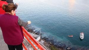 BEYKOZ'DA OTOMOBİL DENİZE UÇTU