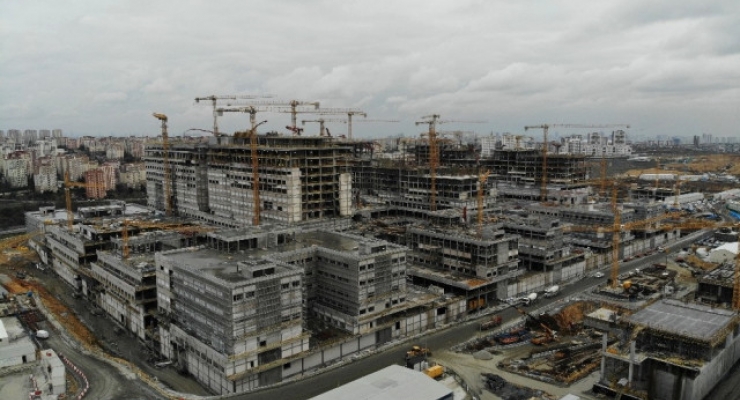 Başakşehir Hastanesi Havadan Görüntülendi