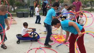 Maltepeli Minikler Seyyar Oyun Parkında Gönüllerince Eğlendi