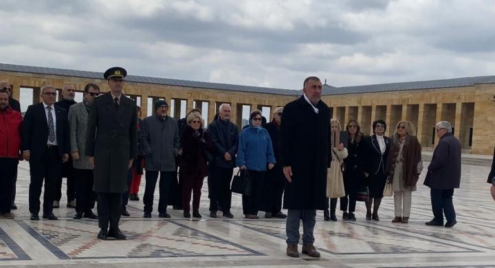 BAŞKAN FERHAN ADEMHAN BAŞKANLIĞINDA İZKON ANITKABİR'DE 