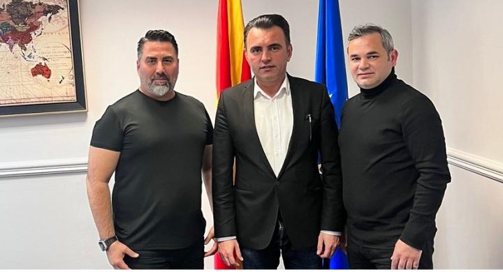 Murat Hançer , Kuzey Makedonya Başbakanlık Müsteşarı Muhittin Kahveci'yi ziyaret etti!