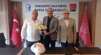 TEKİN RAMA; CHP BURSA İL BAŞKANI YEŞİLTAŞ'I ZİYARET ETTİ