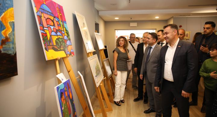8. ALANYA ULUSLARARASI SANAT SERGİSİ AÇILDI