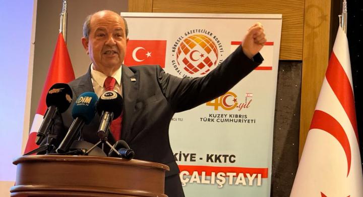 KGK çalıştayında konuşan Tatar, KKTC’de yabancıya kısıtlama sinyali verdi