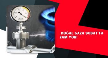 Doğal gaza Şubat'ta zam yok!