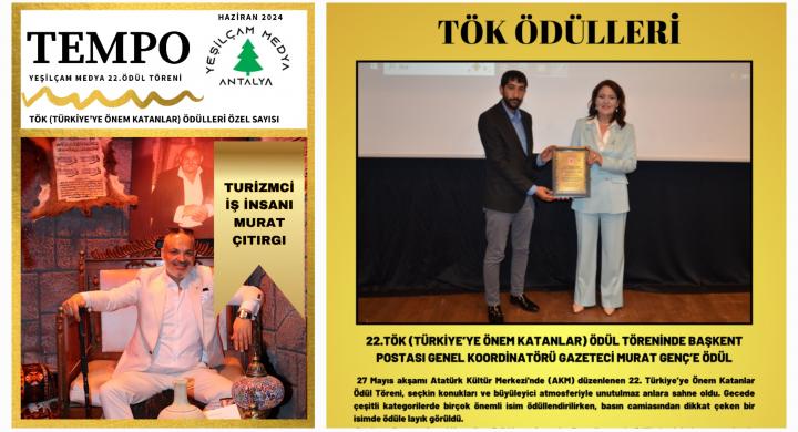 TEMPO DERGİSİ TÖK ÖDÜLLERİ ÖZEL SAYISI ÇIKTI