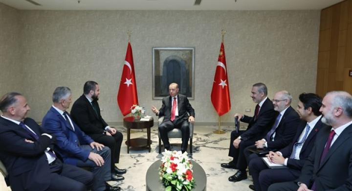 Cumhurbaşkanı Erdoğan, Sancak bölgesindeki siyasi ve dini liderlerle görüştü