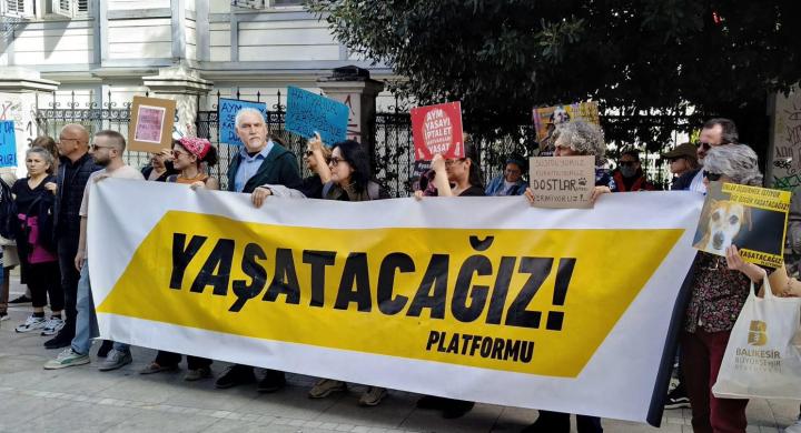 Yaşatacağız! Platformu 15 Mart Cumartesi, 2025 Kadıköy Süreyya Operası Önü Basın Açıklaması