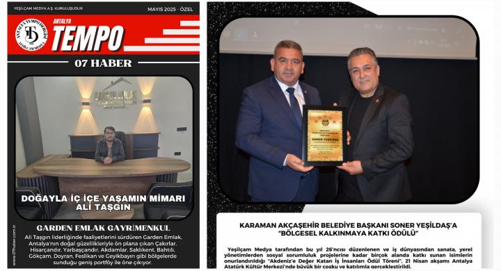 ANTALYA TEMPO DERGİSİ MAYIS 2025 ÖZEL SAYISI