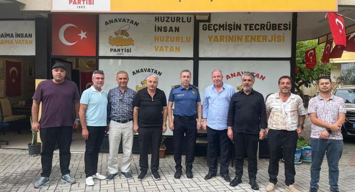 Alanya’da Anlamlı Ziyaret: Emniyet Müdürü Mustafa Hilmi Özgönül’den Anavatan Partisi İlçe Teşkilatına Nezaket Ziyareti