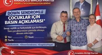 Anadolu Birliği Partisi Engelli Koordinasyon Birimi Down Sendromlu Çocuklar Basın Açıklaması**