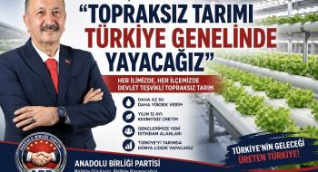Bedri Yalçın: “Topraksız tarımı Türkiye genelinde yayacağız”